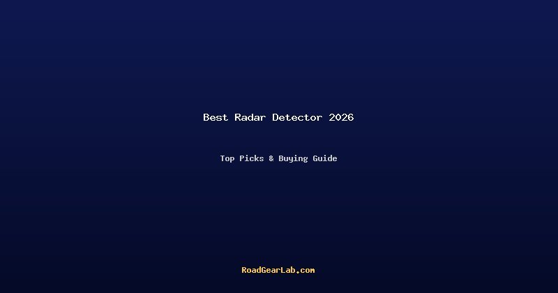 Best radar detector 2026 guide