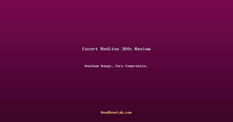Escort Redline 360c review 2026